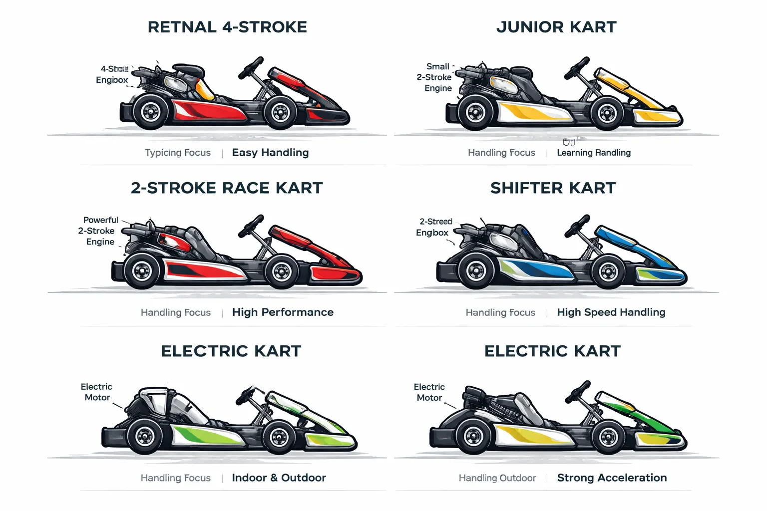 Kartklassen en soorten karts (beginners tot race)
