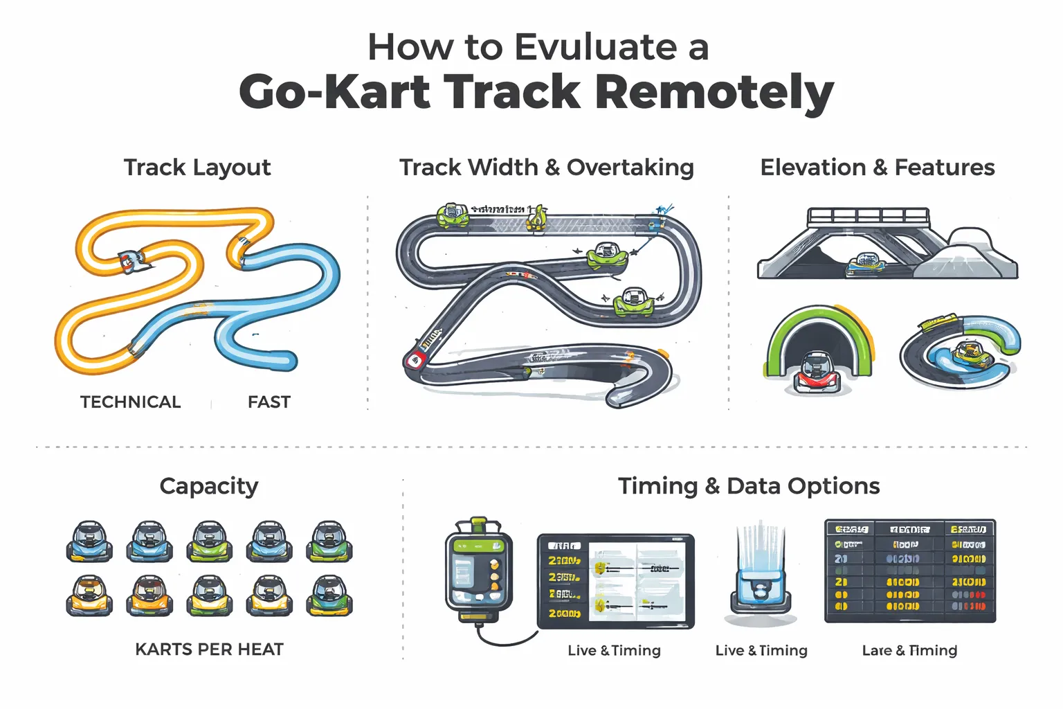 Baanlayout, niveau en rijplezier: zo beoordeel je een circuit op afstand