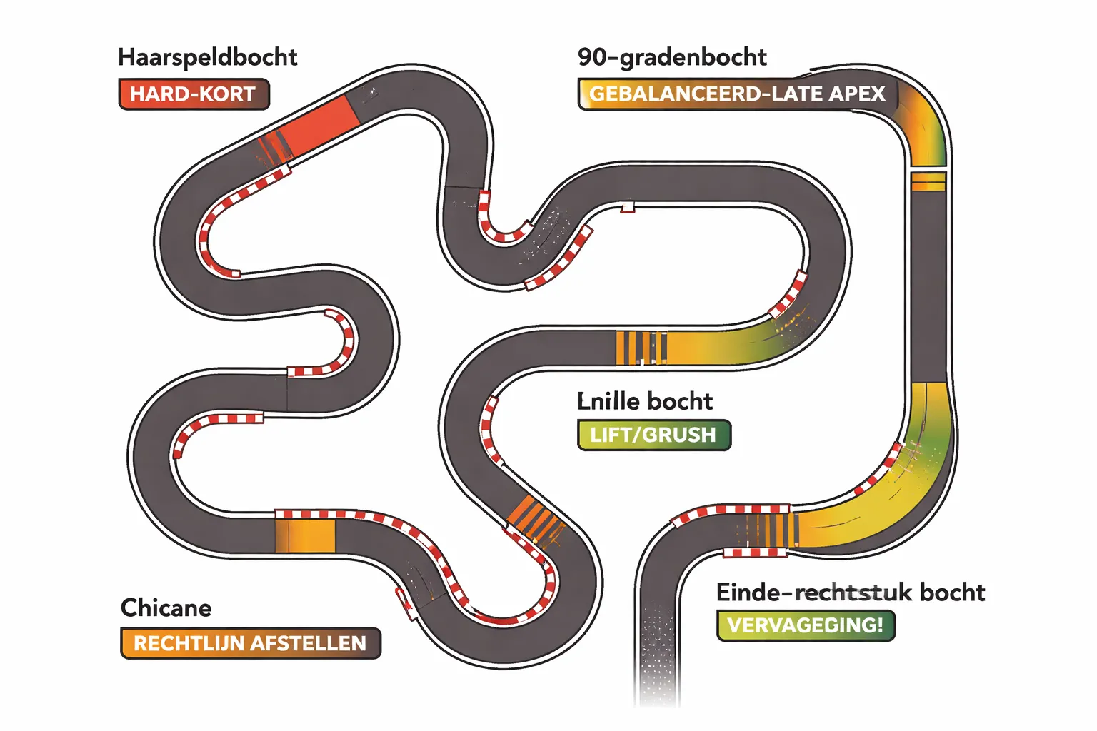 Bochttypes en de beste remtechniek per situatie