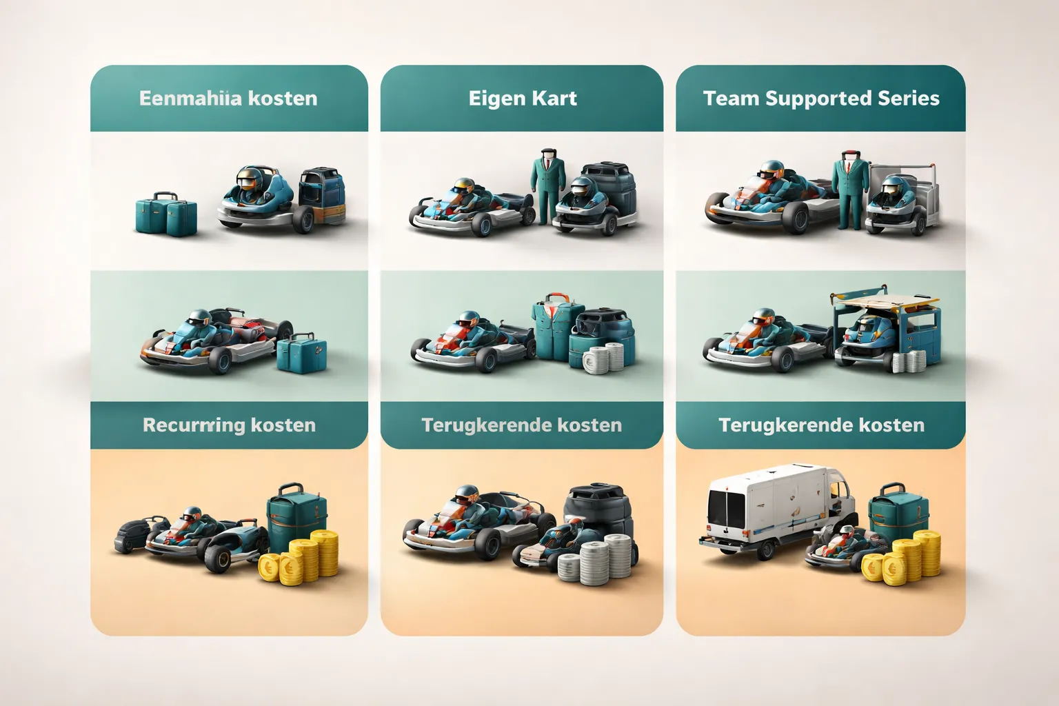 Budget en kostenoverzicht: wat kost beginnen met kartwedstrijden echt?