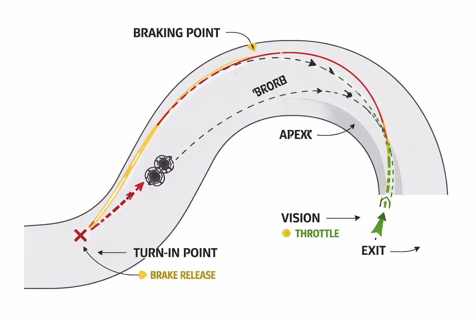 De basis van snelheid die inhalen mogelijk maakt