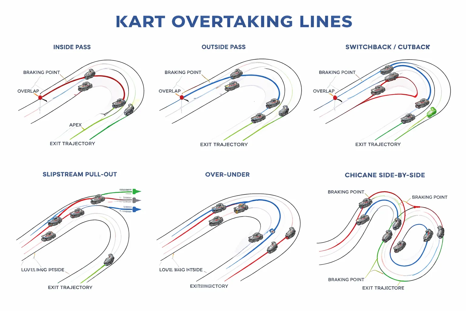De belangrijkste inhaaltechnieken uitgelegd (met wanneer je ze gebruikt)