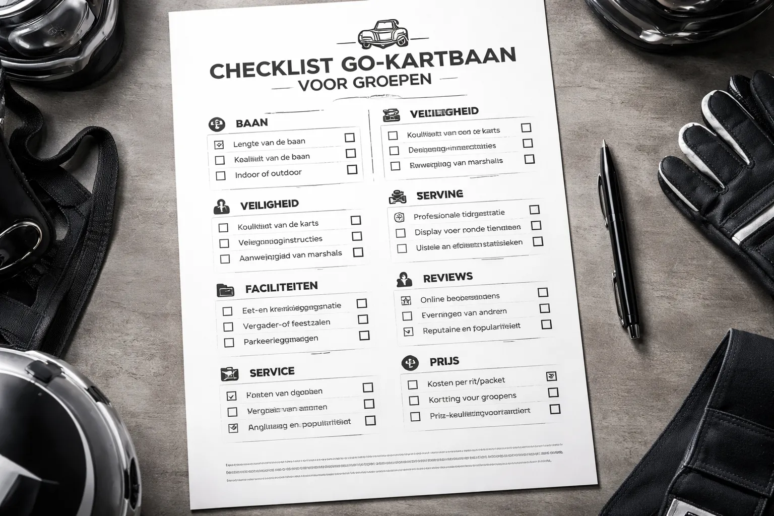 Hoe kies je de beste kartbaan voor jouw groep? (selectiecriteria + checklist)