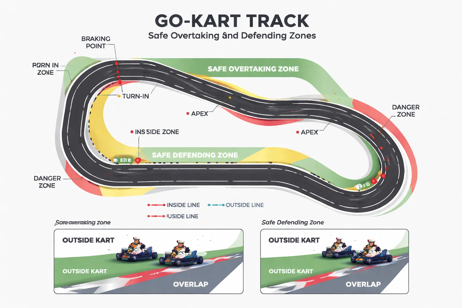 Inhalen, verdedigen en race-etiquette: veelgemaakte fouten die tot crashes leiden