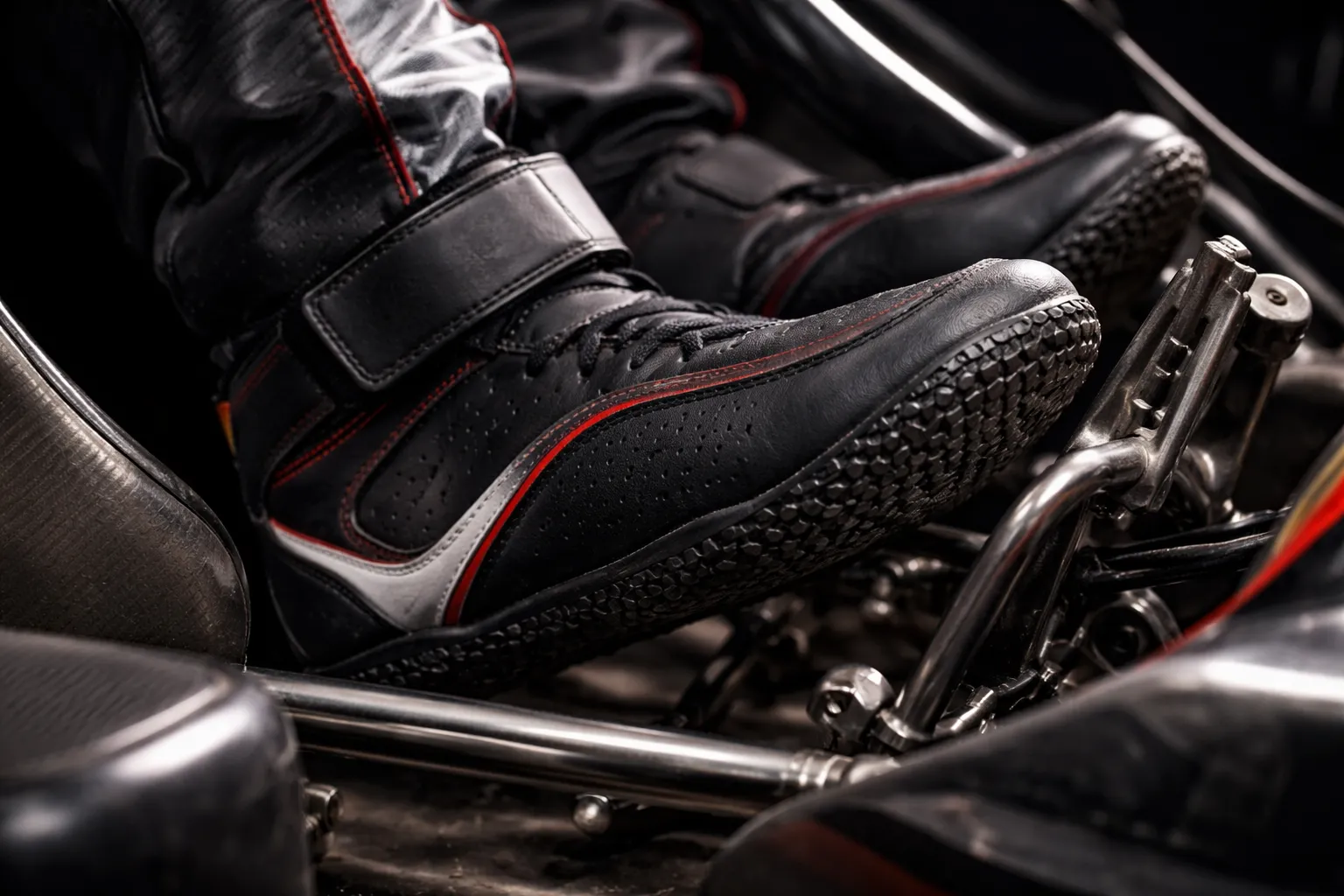 Kart- en raceschoenen: remgevoel, ondersteuning en veiligheid