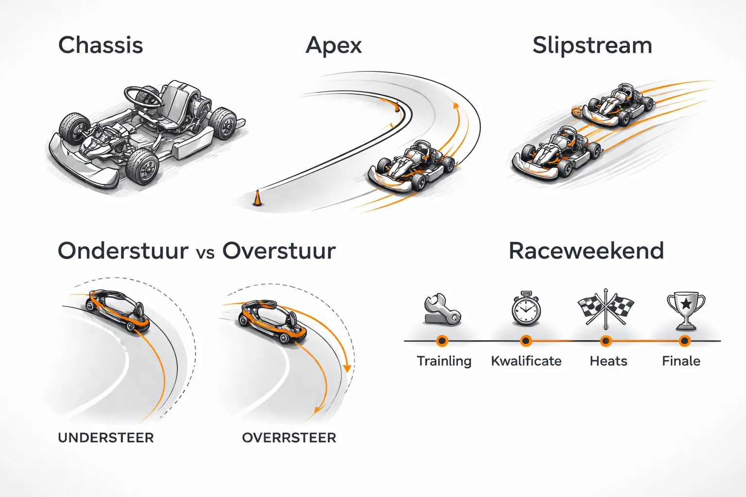 Karting-termen en klassen uitgelegd (snelle woordenlijst)
