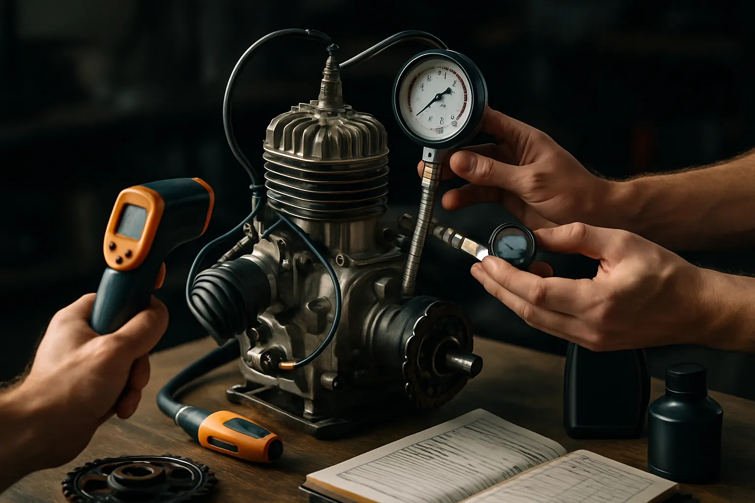 Kartmotoren en onderhoud: soorten, schema en stappenplan