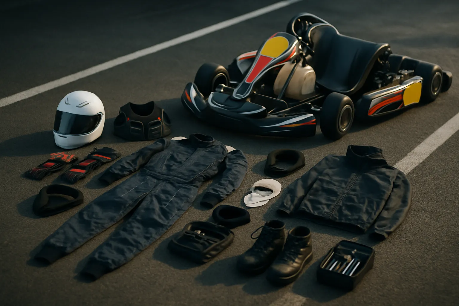 Kleding en uitrusting checklist voor karten