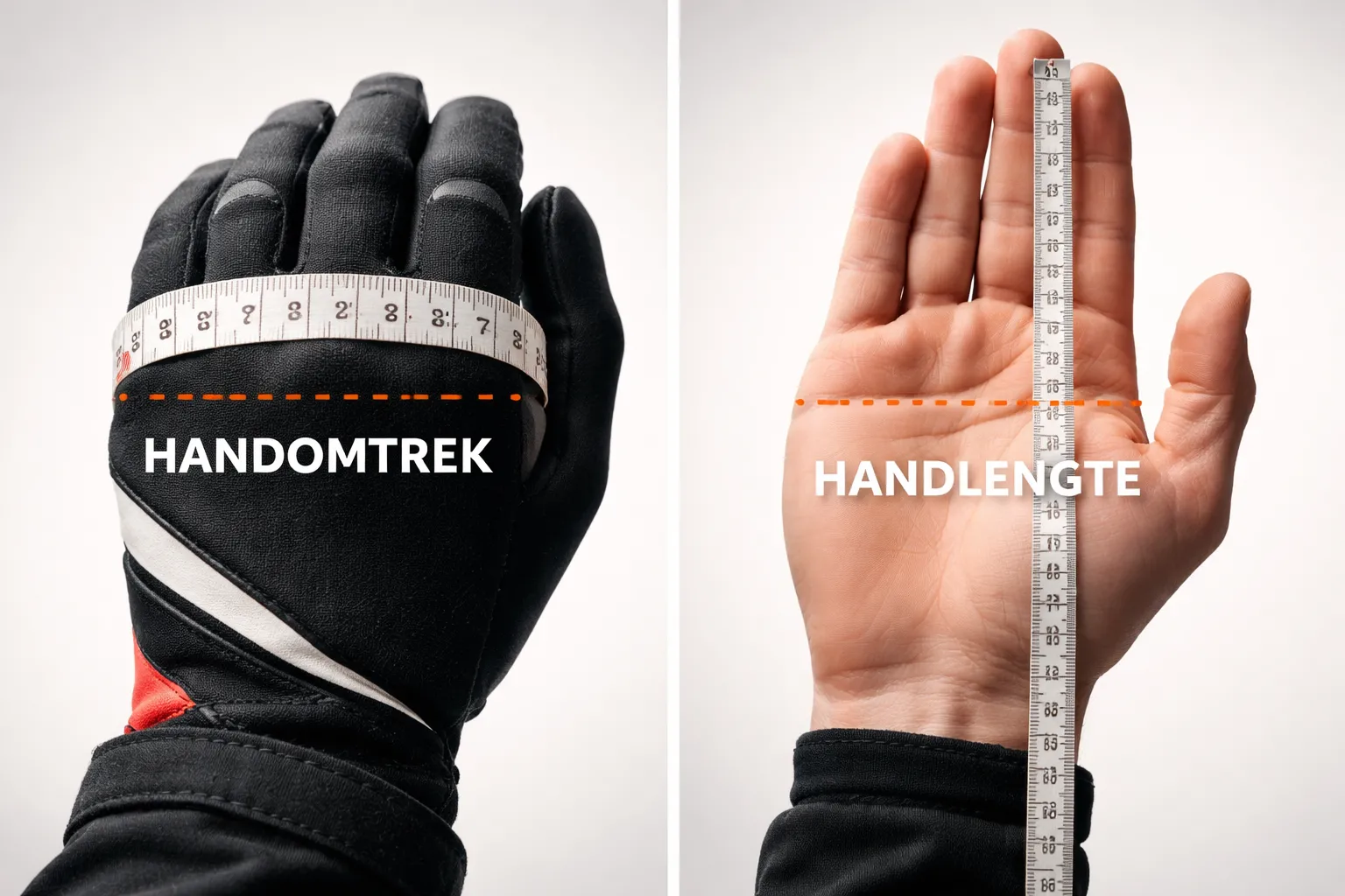 Maat bepalen: zo meet je kart handschoenen correct