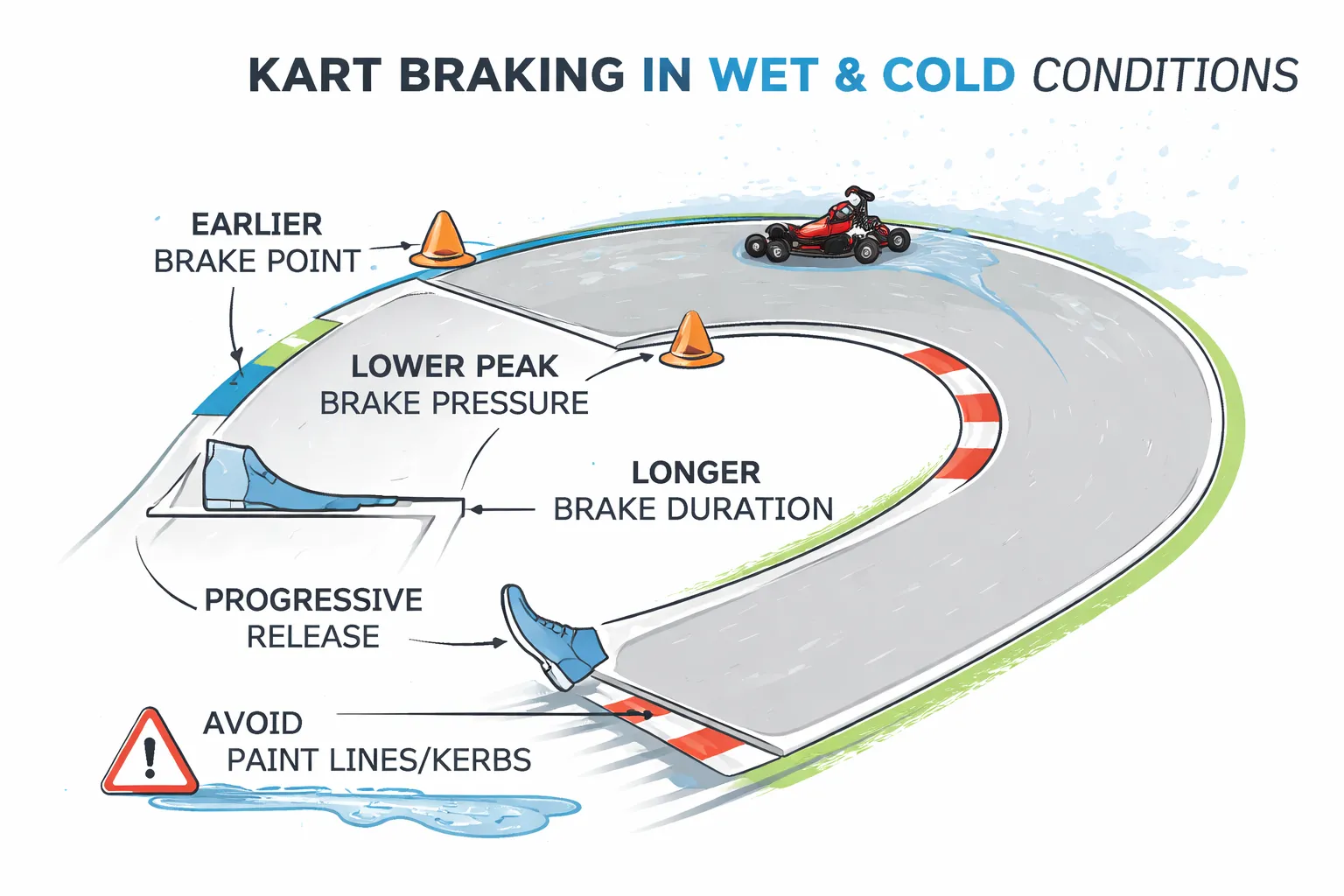 Nat, koud of weinig grip: remtechniek aanpassen aan omstandigheden