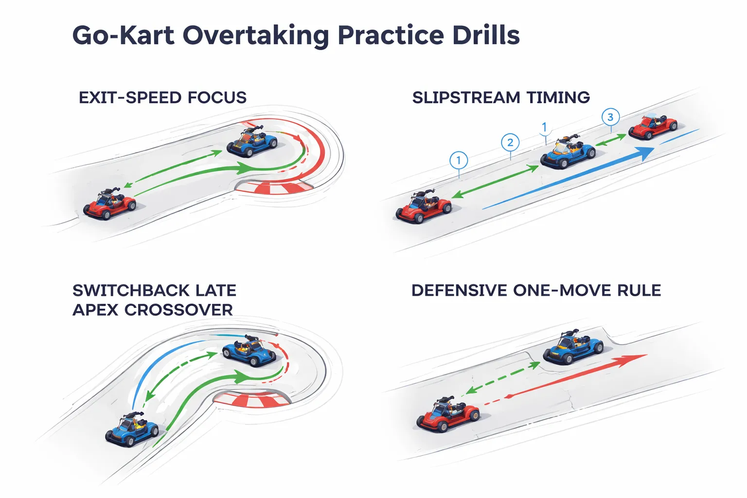 Oefenen als een pro: drills om beter te worden in inhalen