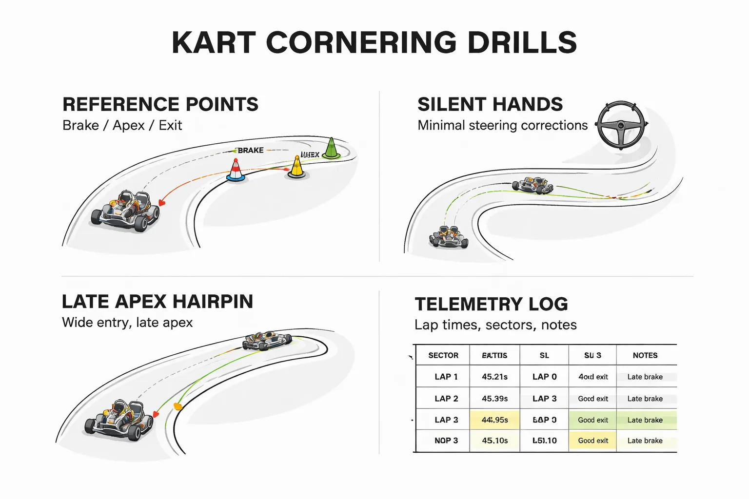Oefeningen om je bochtentechniek snel te verbeteren (meetbaar)