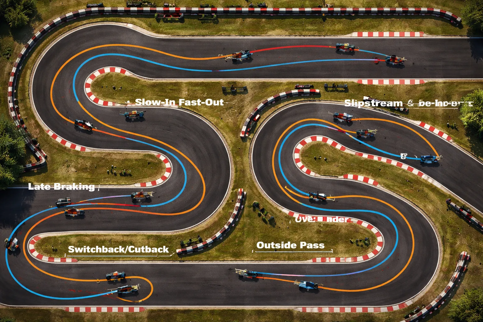 Overtaken bij karten tips: de beste inhaaltechnieken (met wanneer je ze gebruikt)