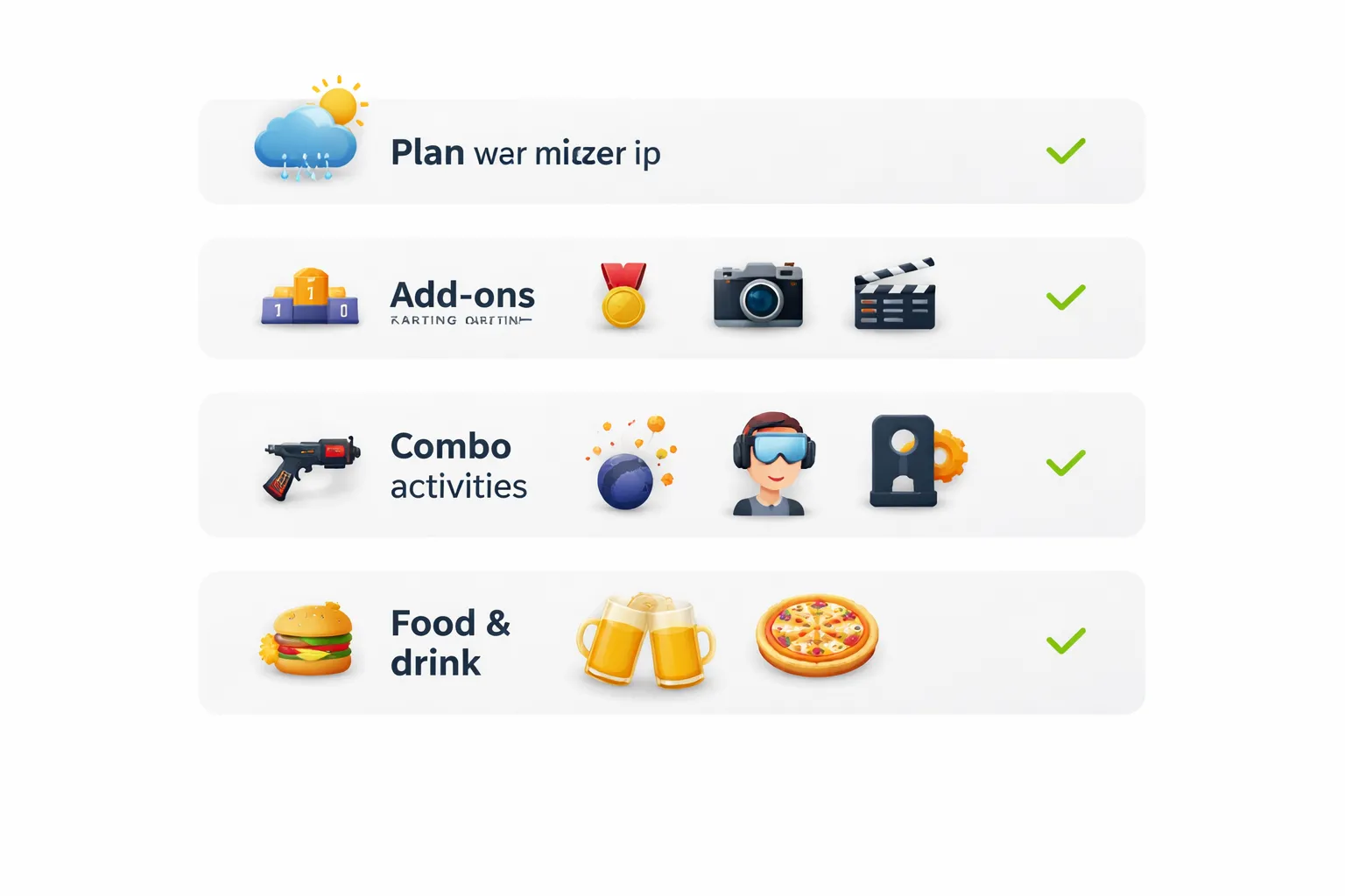 Plan B en extra beleving: maak er een compleet groepsuitje van
