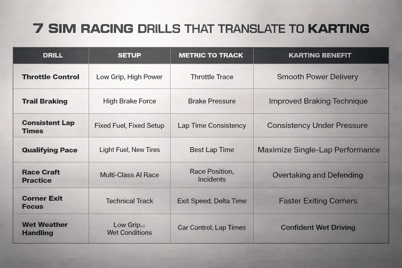 Praktische drills (sim) die direct vertalen naar karten