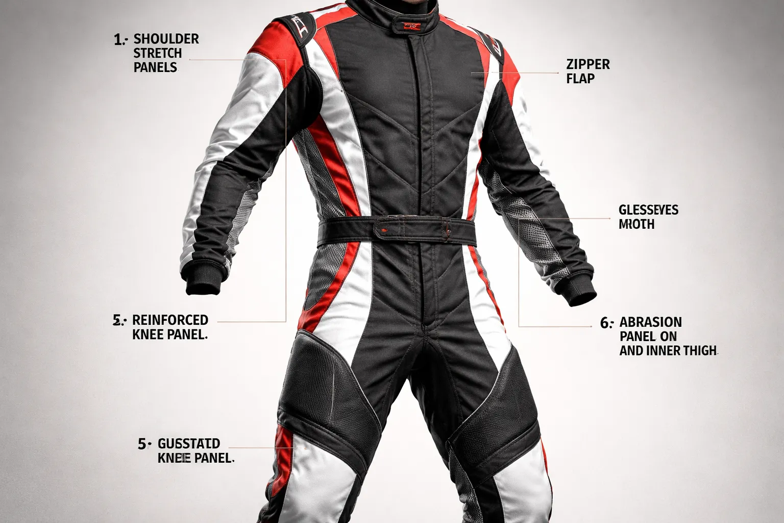 Racepak (kartpak): bescherming, comfort en bewegingsvrijheid