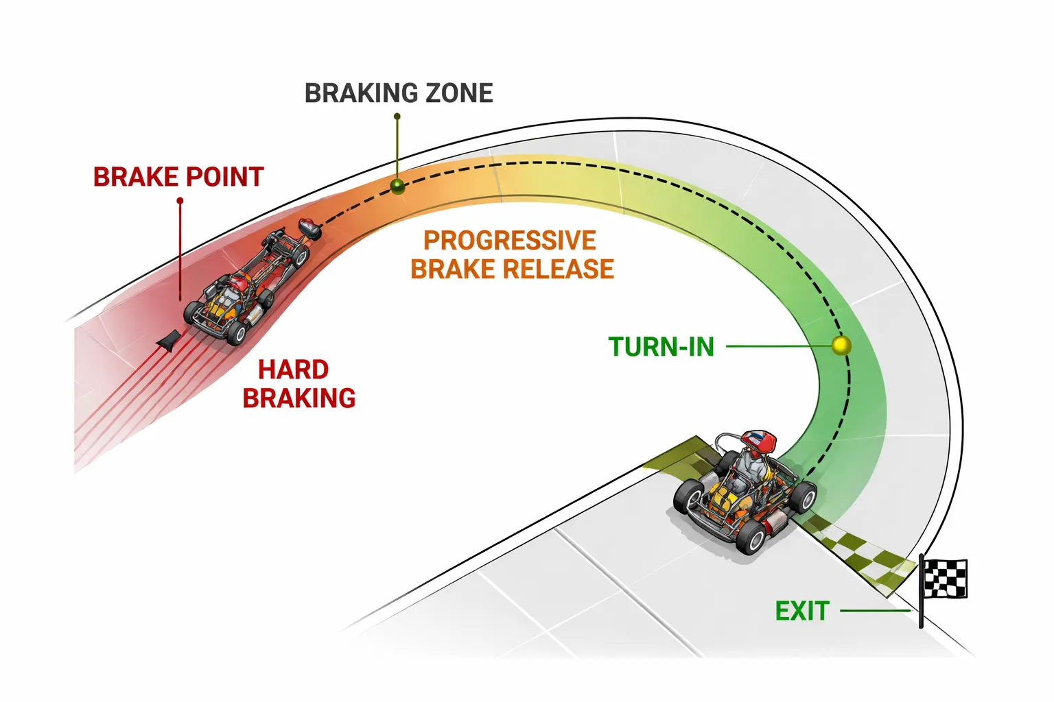 Remtechniek voor bochten: rempunt, drukopbouw en trail braking (veilig en snel)