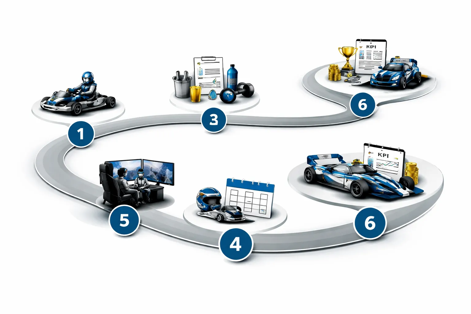 Stappenplan: van karting naar Formule 4 in 6 concrete fases