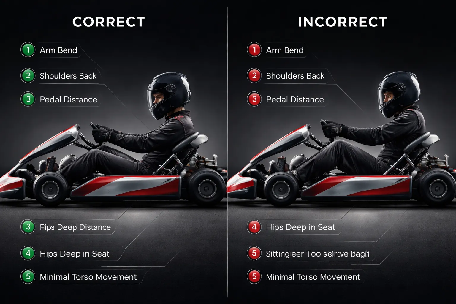 Veelgemaakte fouten in karthouding en zitpositie (en hoe je ze oplost)