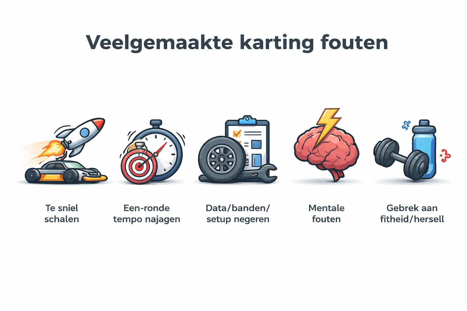 Veelgemaakte fouten in karting (en hoe bekende coureurs ze vermijden)