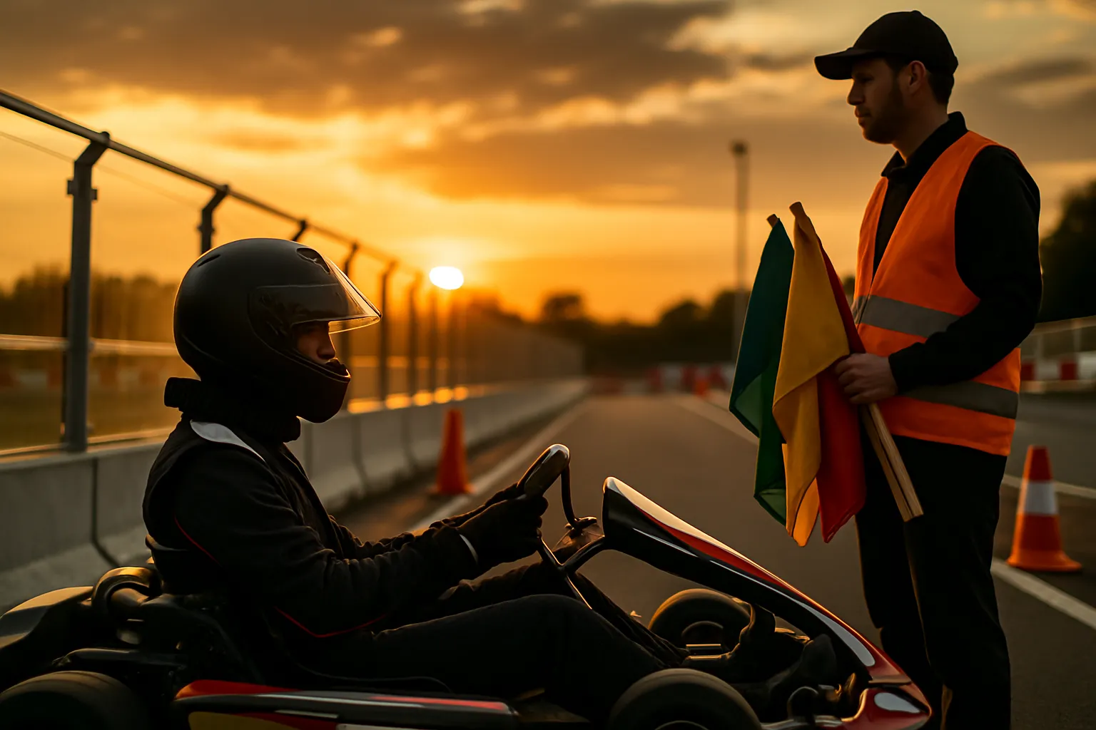 Veilig karten: regels, vlaggen en verplichte veiligheidsmaatregelen