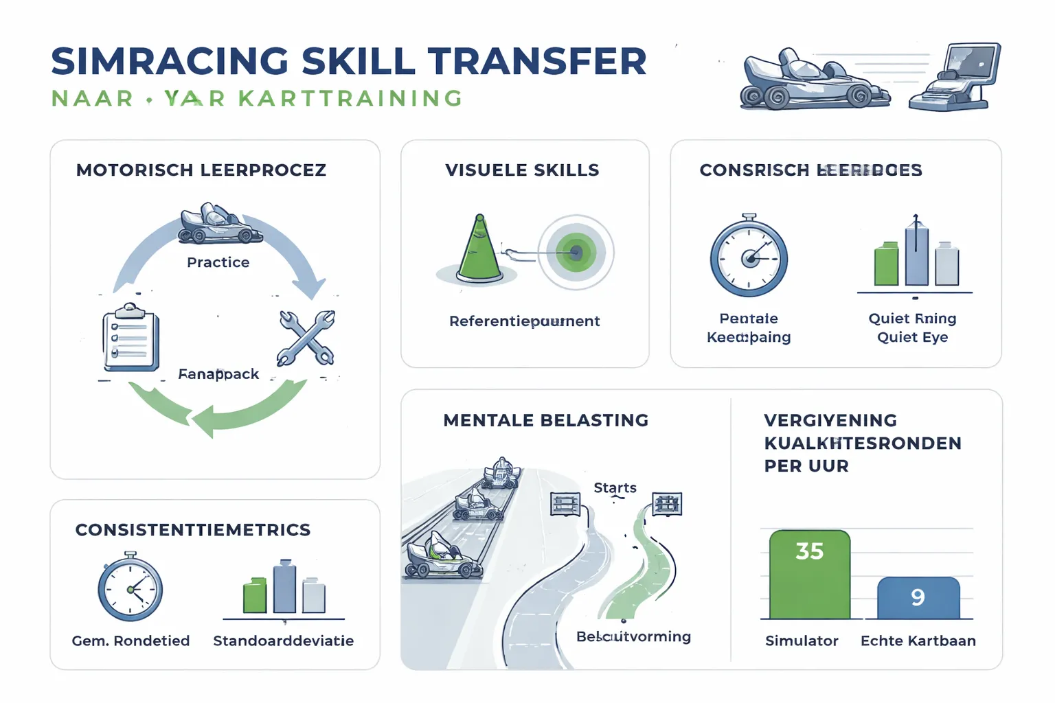 Waarom simracen effectief kan zijn als karttraining: de wetenschap achter skill transfer